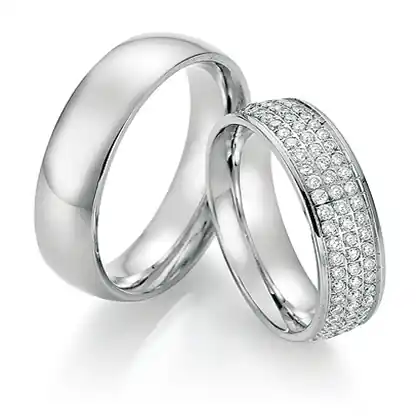 Trauringe Weißgold Wochenendangebot