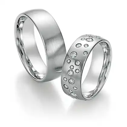 Expressversand Trauringe Weißgold