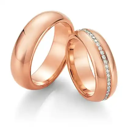 Neue Ware Trauringe Rotgold