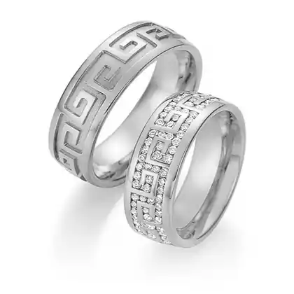 Trauringe Weißgold Echt