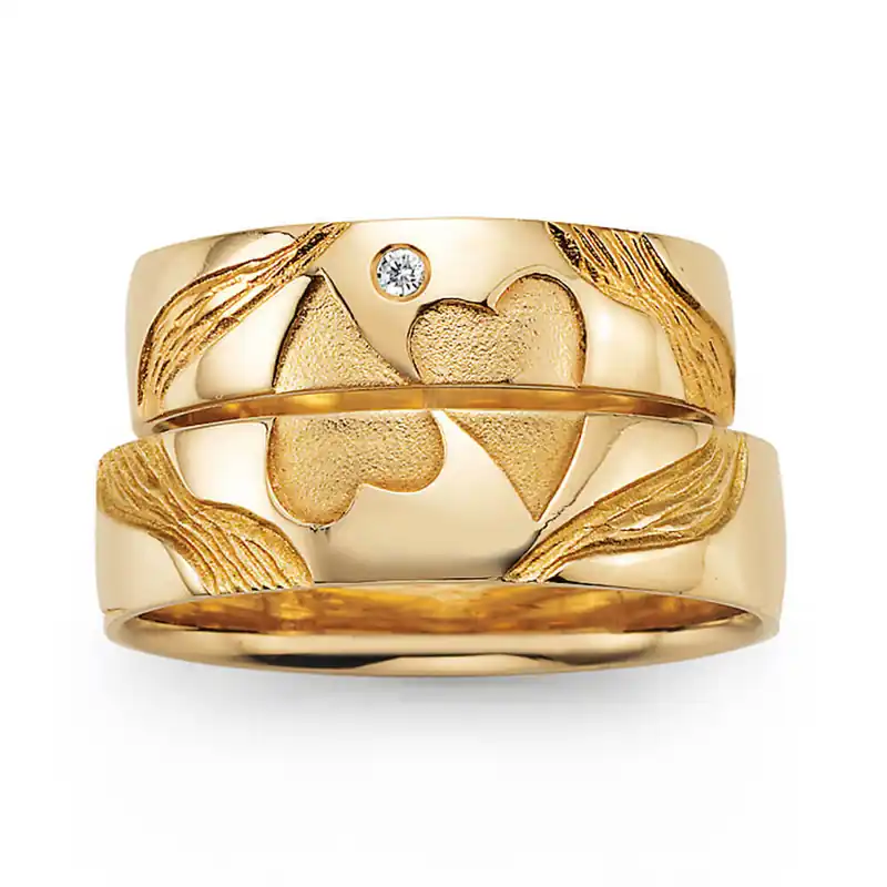 Kostenfreie Lieferung Trauringe Gelbgold