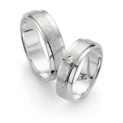 Original Trauringe Weißgold