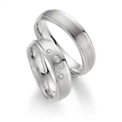 Super-Preis Trauringe Weißgold