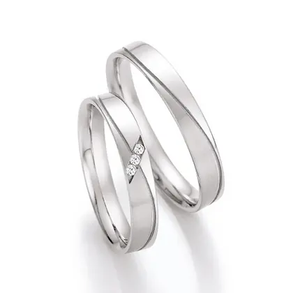 Neu Im Sortiment Trauringe Weißgold