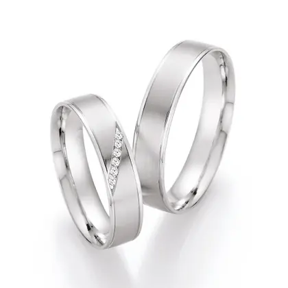 Top-Qualität Trauringe Weißgold