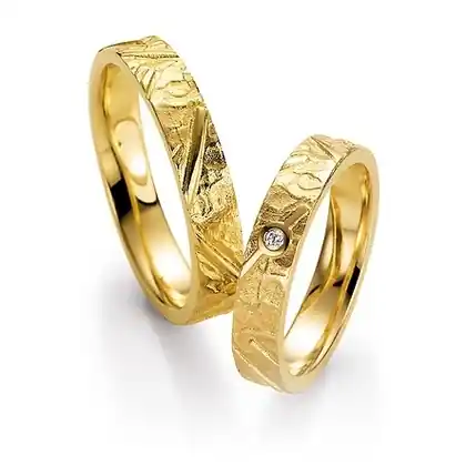 Trauringe Gelbgold Weltweiter Versand