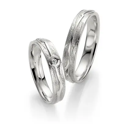 Trauringe Weißgold Neuheit
