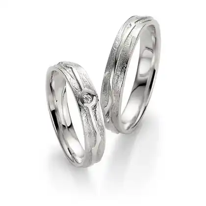 Trauringe Weißgold Echt