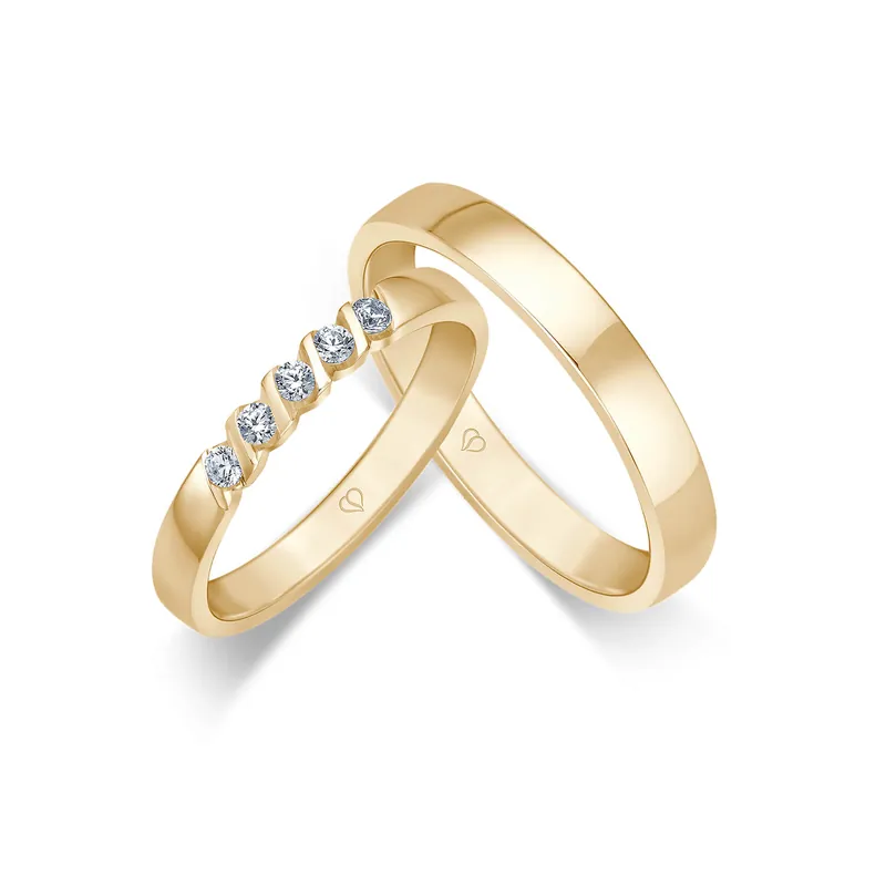 Beliebt Trauringe Gelbgold