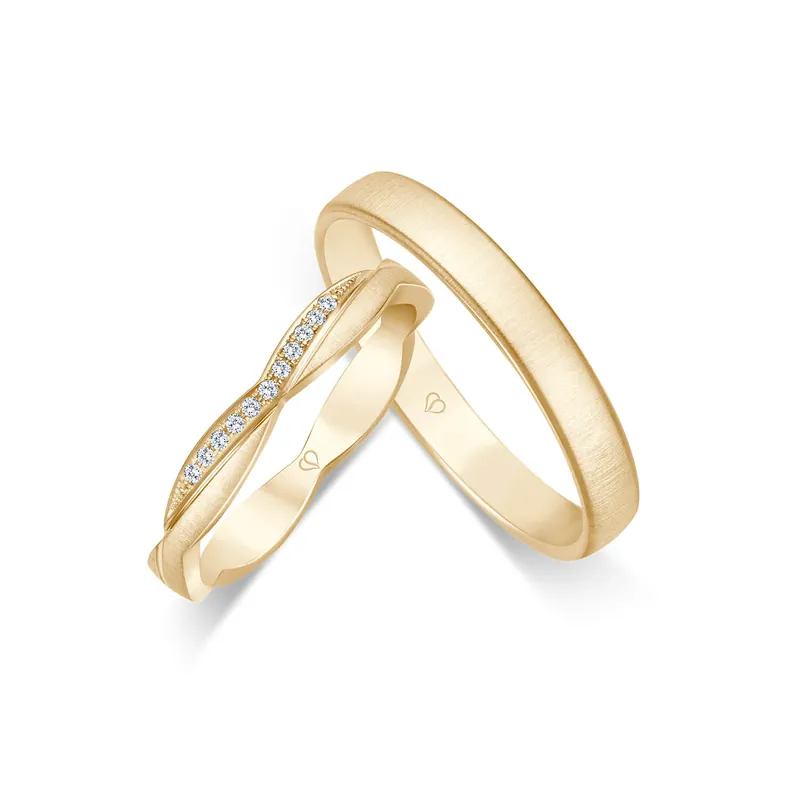 Trauringe Gelbgold Highlight