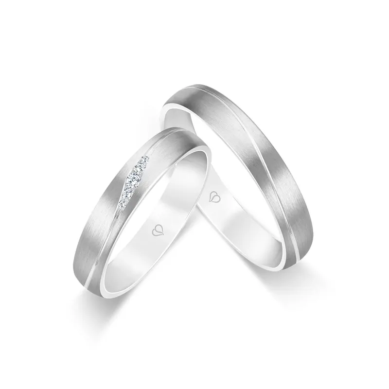 Begrenztes Angebot Trauringe Weißgold