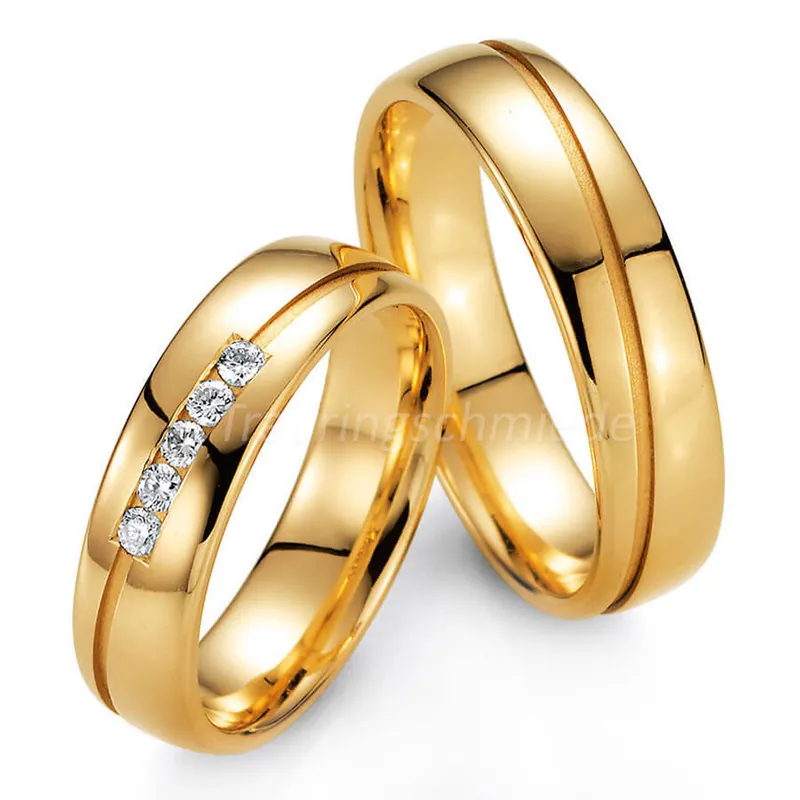 Trauringe Gelbgold Highlight