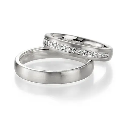 Günstig Trauringe Weißgold