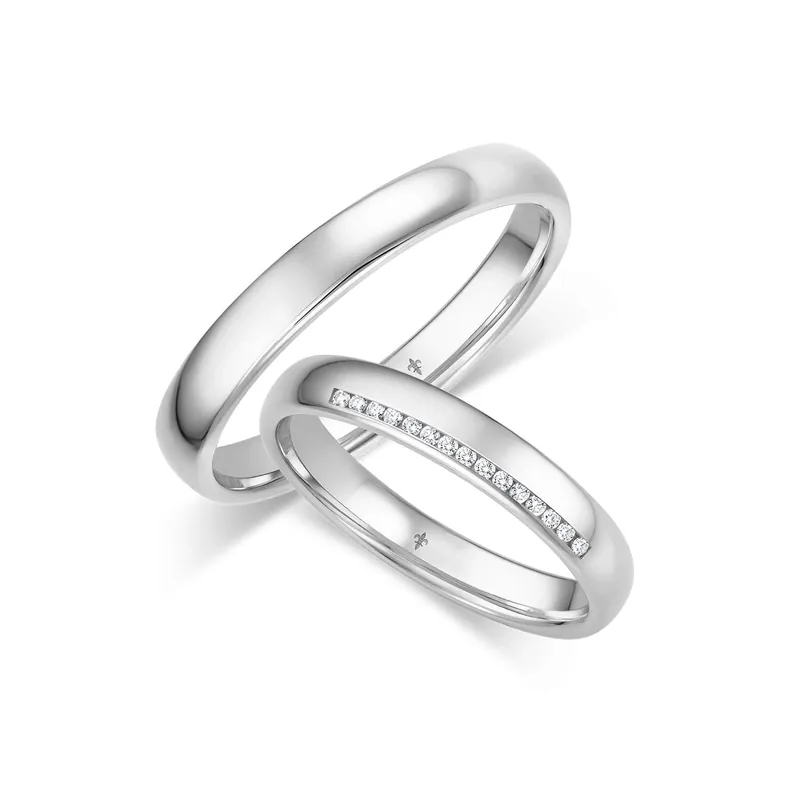 Echt Trauringe Weißgold