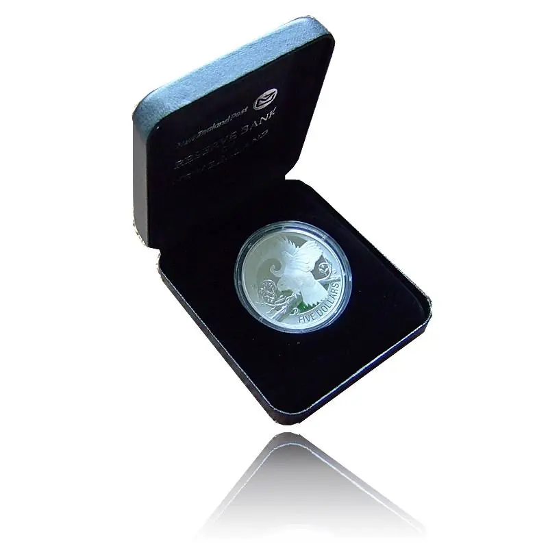 Neu Kakapo 1 Oz Silber Proof + Box + Zertifikat (2009)