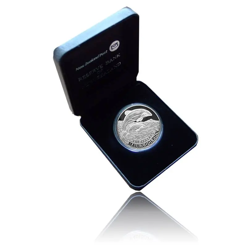 Mauis Dolphin 1 Oz Silber Proof + Box + Zertifikat (2010) Jetzt Zugreifen