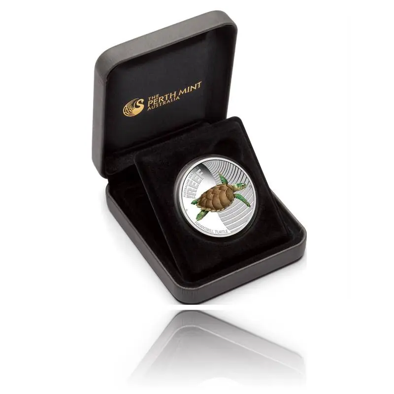 Preisreduziert Sea Life II Turtel 1/2 Oz Silber + Box + Zertifikat