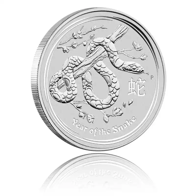 Kostenloser Versand Australien Lunar Schlange 1oz Silber (2013)