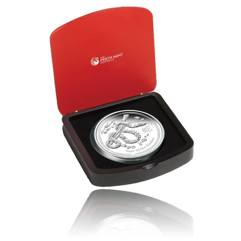 Begrenztes Angebot Austr. Lunar Schlange 1 Kg Silber Polierte Platte 2013