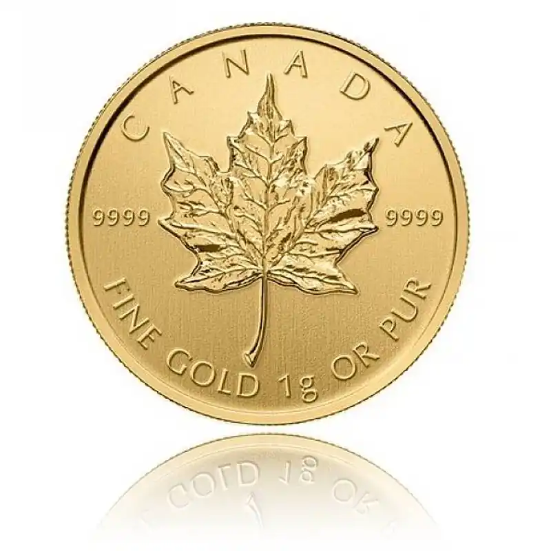 Top-Angebot 1 Gramm Goldmünze Maple Leaf