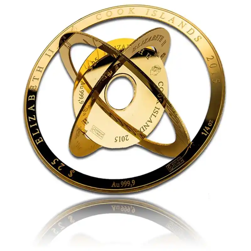 1 oz Gold Cook Island Armillarmünze Valcambi 2015 Exklusiv