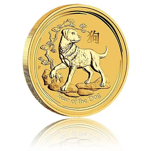 Australien Lunar II Hund 1/2oz Gold (2018) Ausverkauf