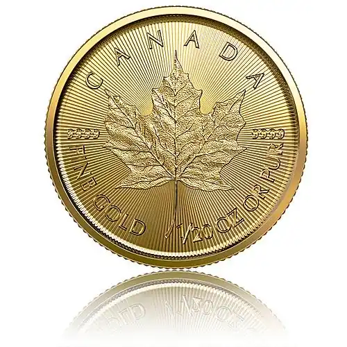 1/20 Unze Gold Maple Leaf (2020) Neue Kollektion