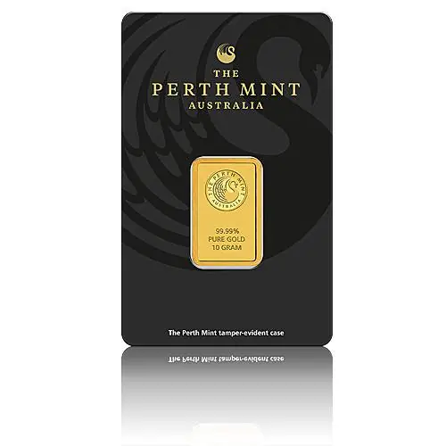 10 gramm Goldbarren Perth Mint - Känguru 999,9/1000 Weltweiter Versand