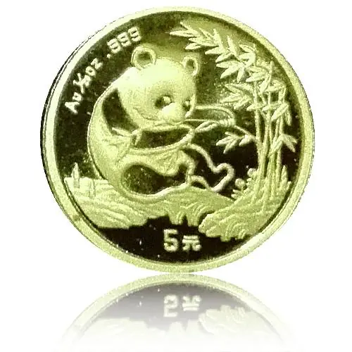 Must-Have China Panda 1/20 Unze Gold (1994) in Kapsel