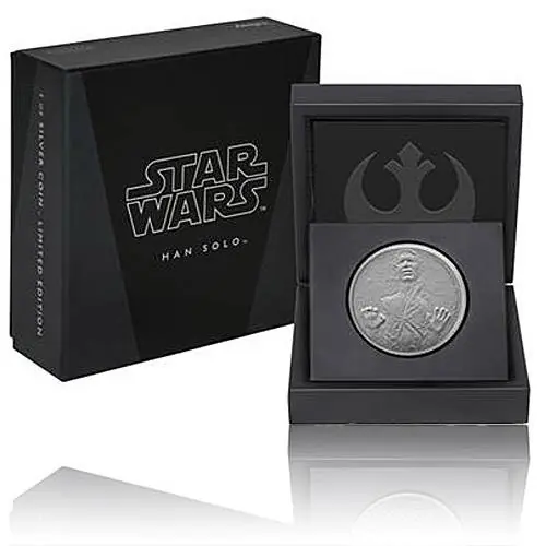 Wochenendangebot 1 Unze Silbermünze PP Star Wars Classic Han Solo 2016 - 2. Motiv