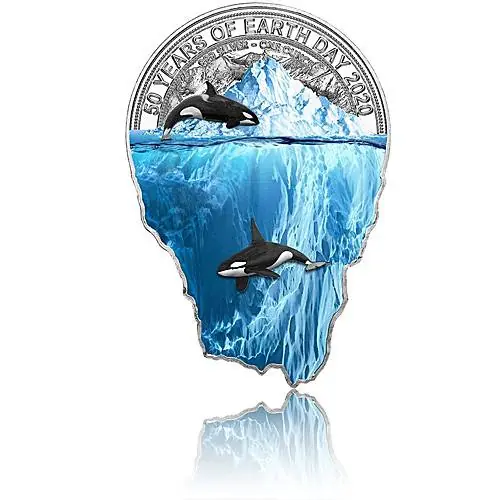 Zertifiziert Silbermünze 1 oz 50 Years of Earth Day Polierte Platte 2020