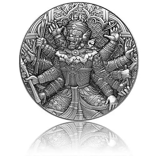 Neuheit Silbermünze 2 oz Tossakan Ravana Ramakien 2020