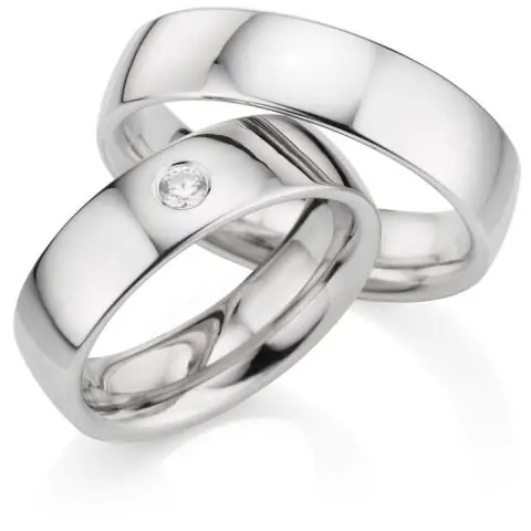 Zertifiziert 123traumringe Weissgold 333