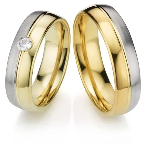 123traumringe Gelbgold/Weissgold 333 Abverkauf