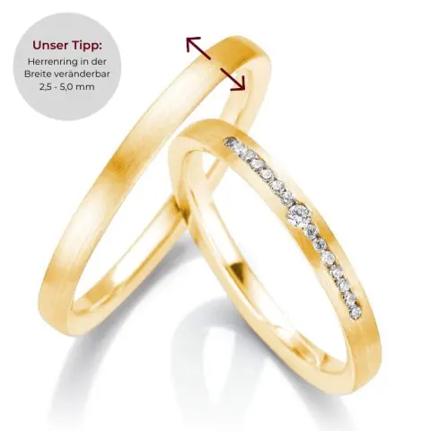 123traumringe Gelbgold 333 Top-Seller