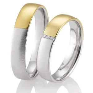 123traumringe Gelbgold/Weissgold 333 Neu Im Sortiment