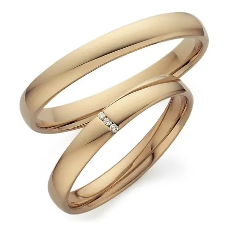 123traumringe Rotgold 333 Top-Qualität