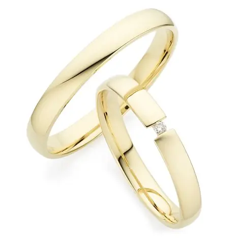 123traumringe Gelbgold 375 Kostenloser Versand