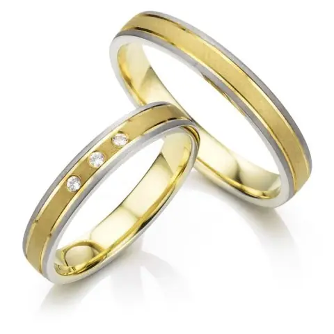 123traumringe Gelbgold/Weissgold 375 Gleich Bestellen