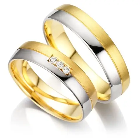 123traumringe Gelbgold/Weissgold 375 Preisknaller