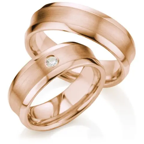 123traumringe Rotgold 585 Markenware