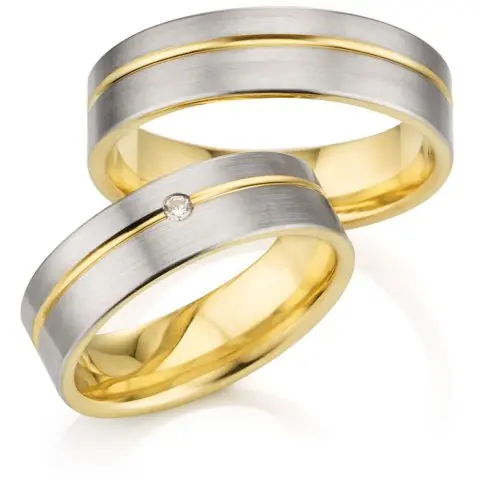 123traumringe Gelbgold/Weissgold 585 Wochenendangebot