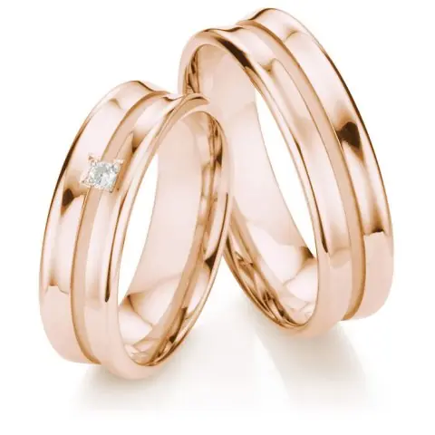 123traumringe Rotgold 585 Kostenloser Rückversand
