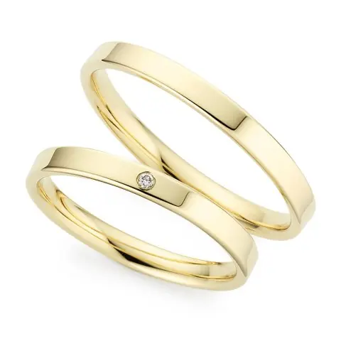 123traumringe Gelbgold 585 Handgefertigt