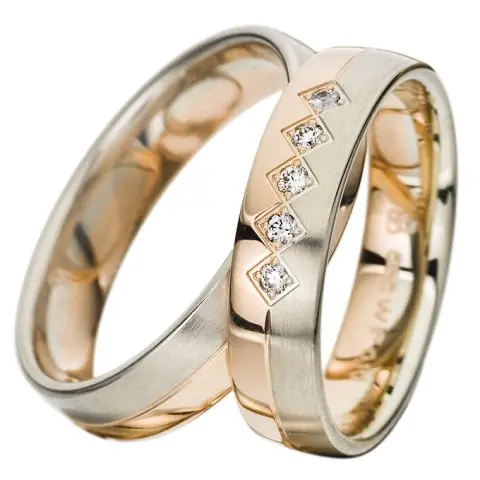 Weltweiter Versand Rauschmayer Weissgold/Rotgold 750