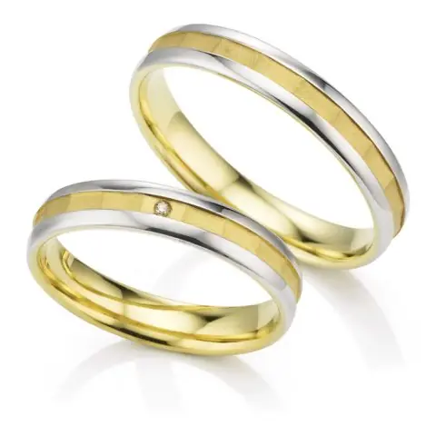 123traumringe Gelbgold/Weissgold 750 Markenprodukt