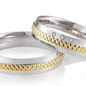 123traumringe Gelbgold/Weissgold 750 Expressversand