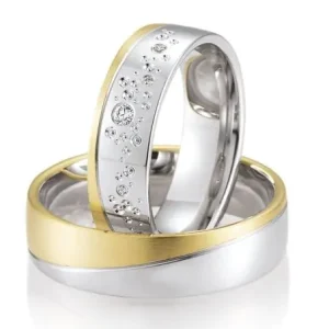 123traumringe Gelbgold/Weissgold 750 Rabatt